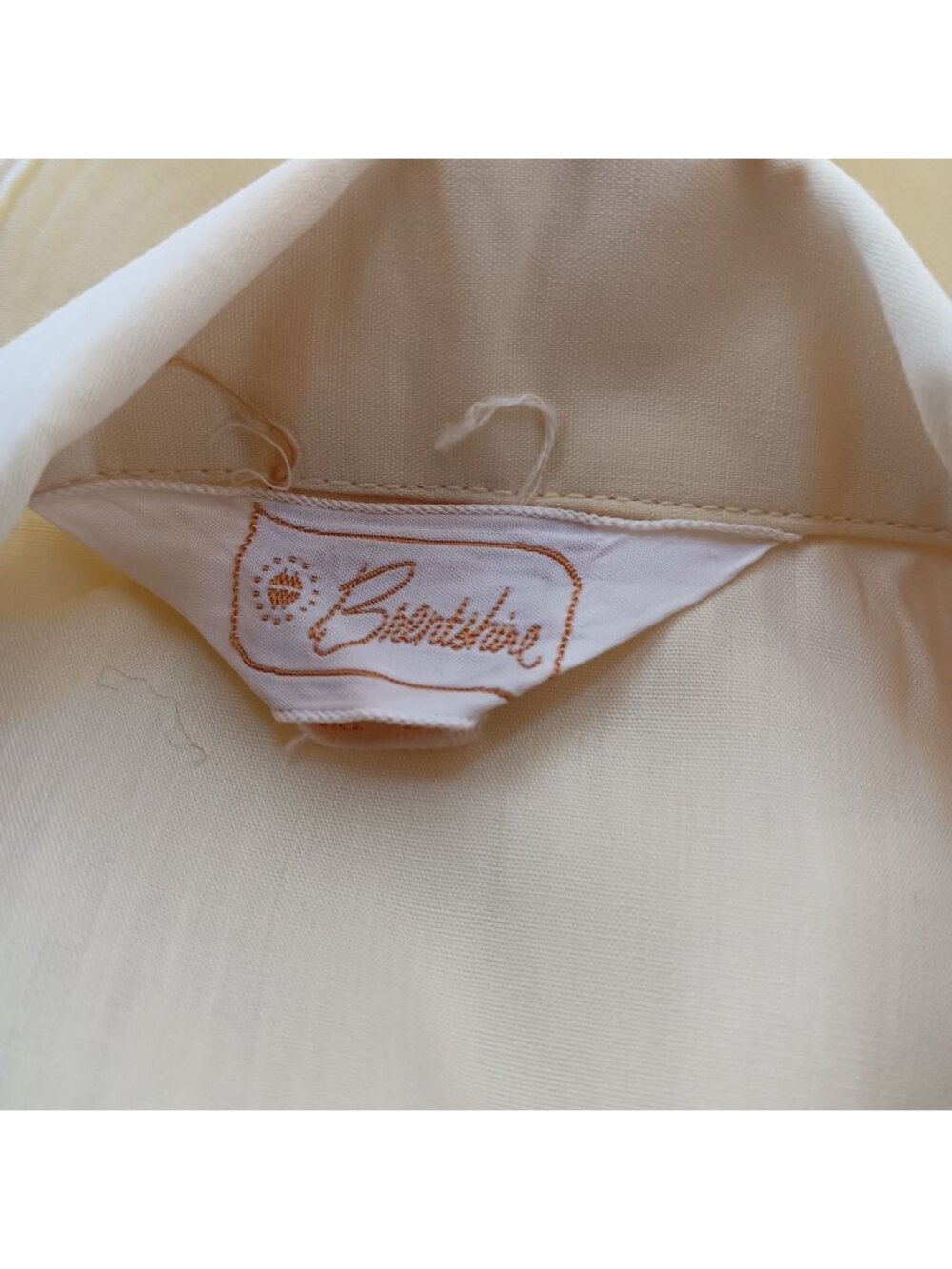 Medium/Large Brentshire 1960's True Vintage Blouse Pleated 3/4 Sleeves Prepymod